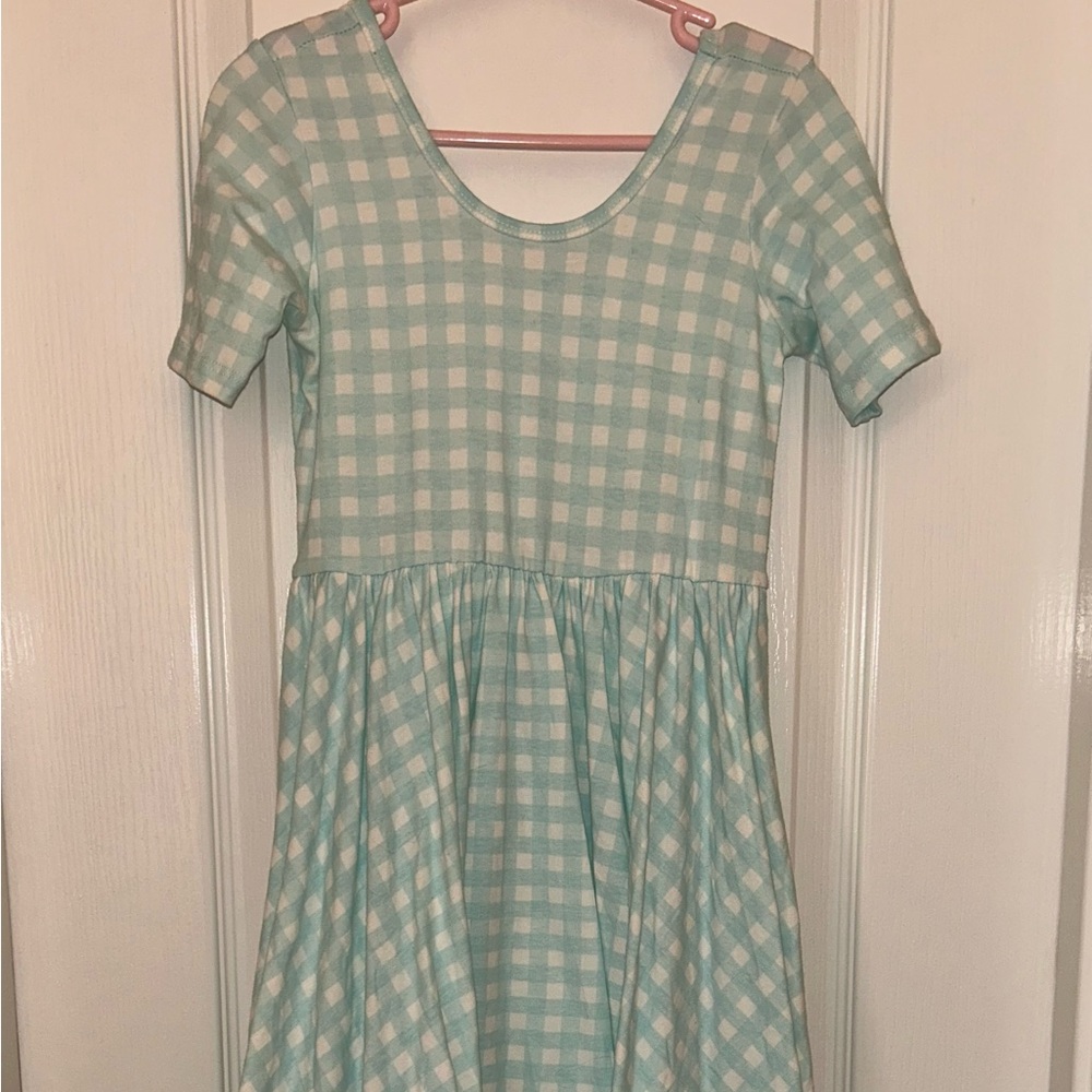 Alice + Ames Gingham Dress in Mint Green